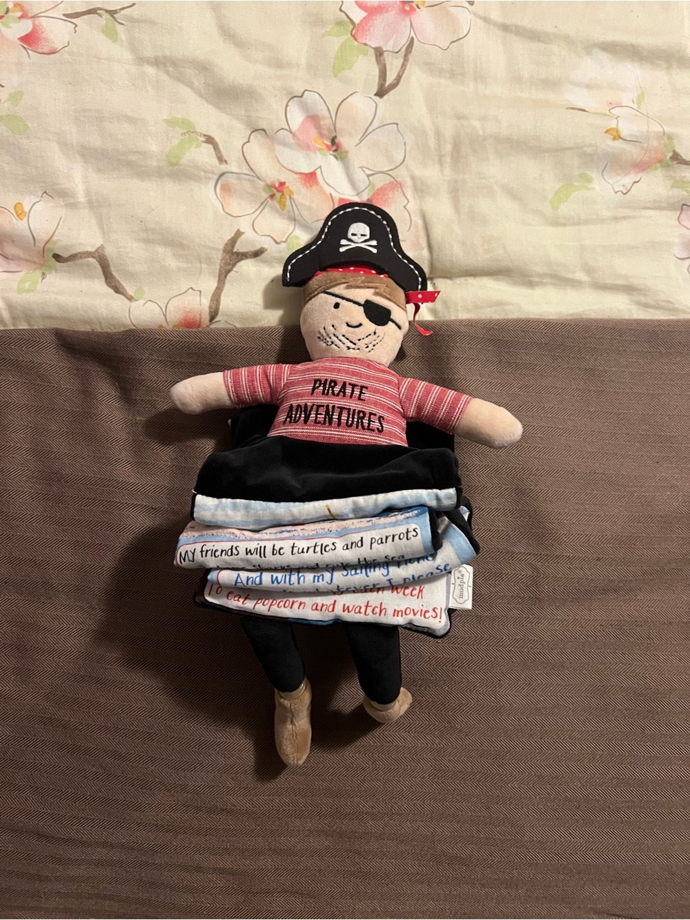 Mud Pie Kids Shark Tank Collection Toddler Soft Fabric Preschool Pirate Book